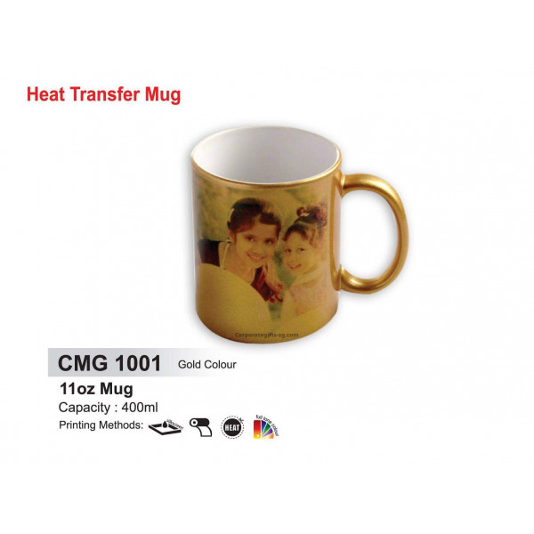 CMG 1001 Gold Colour 11oz Mug